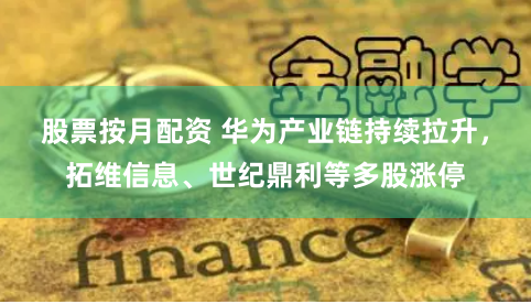 股票按月配资 华为产业链持续拉升，拓维信息、世纪鼎利等多股涨停